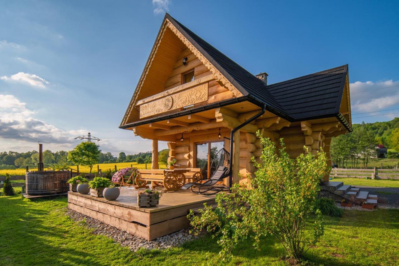 Sudecki Dym Z Kominkiem Kolo Karpacza. Agroturystyka ヤノビツェ・ビエルキエ エクステリア 写真