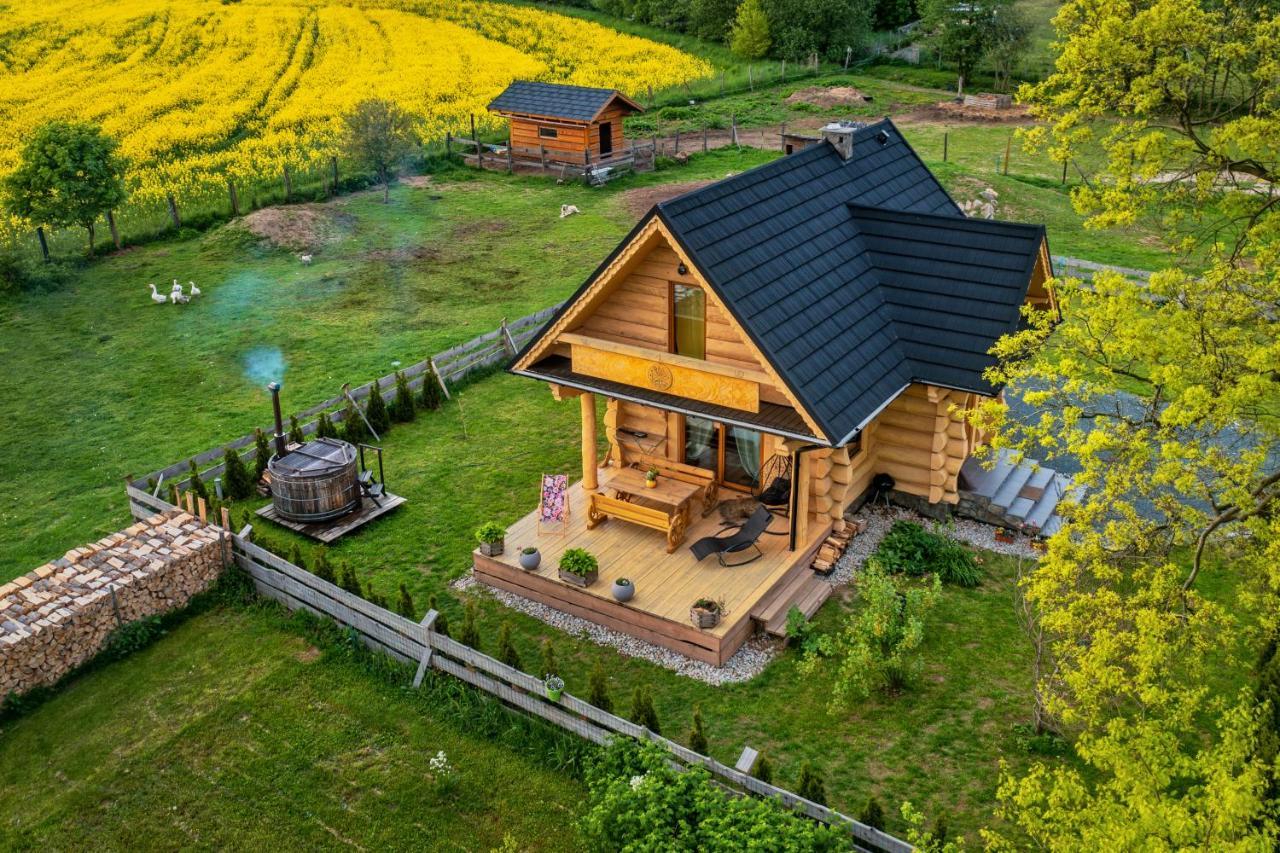 Sudecki Dym Z Kominkiem Kolo Karpacza. Agroturystyka ヤノビツェ・ビエルキエ エクステリア 写真